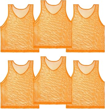 RAINFLOW Pinnies for Sports Youth 6/12 Pack - Teen Adult Team Practice Vest