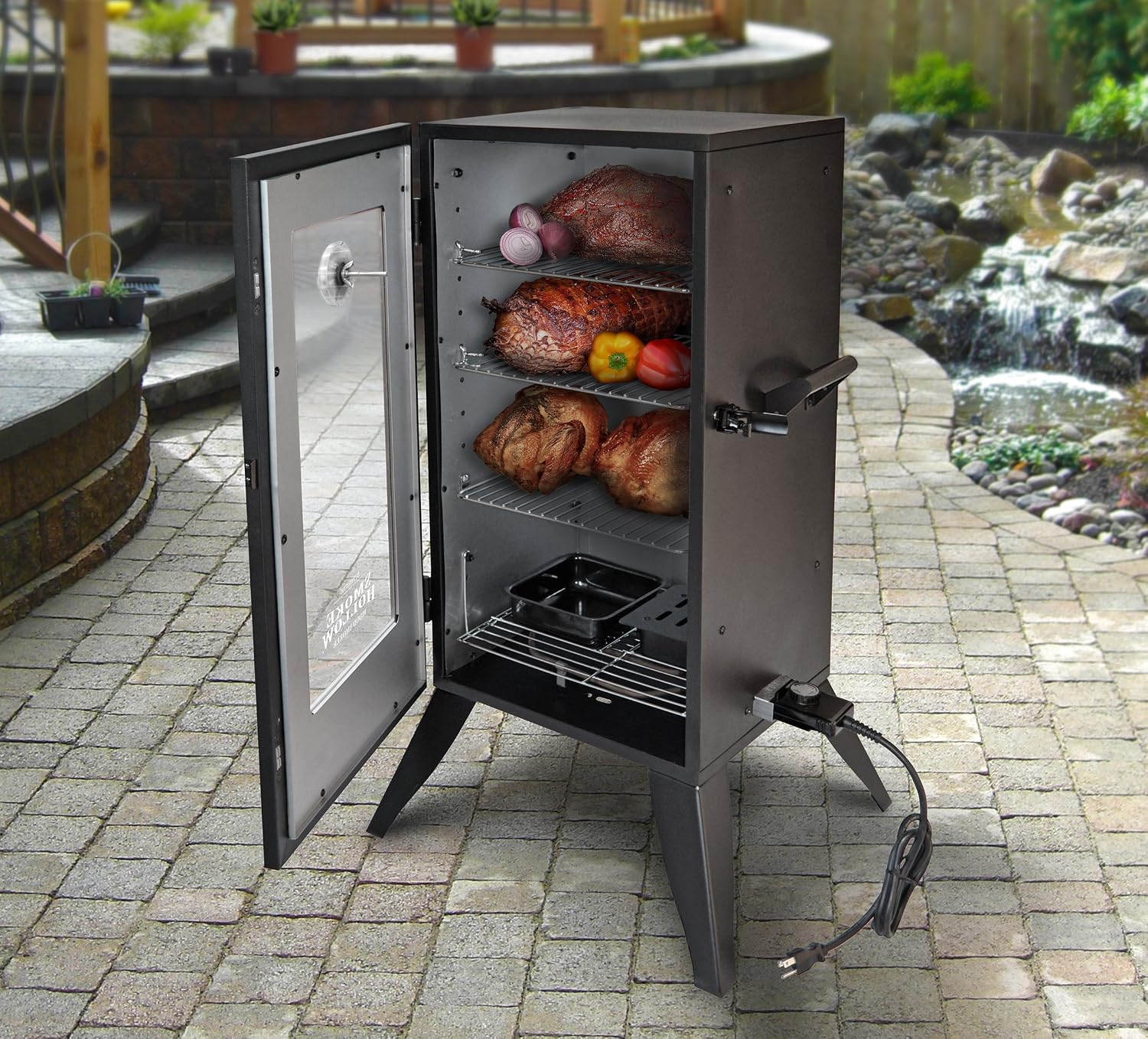 Masterbuilt 30162EW Electric Smoker with Window, 30", Black