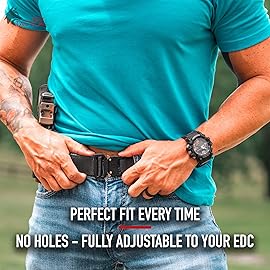 WOLF TACTICAL Heavy Duty Hybrid Quick-Release EDC Belt - 2-Ply 1.5 CCW Gun Belt