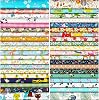 40 Pcs 10 x 10 Inches Animal Floral Cotton Fabric Bundle Squares Precut Fabric Multi Color Floral Fat Squares Sheets for DIY Craft Quilting Sewing