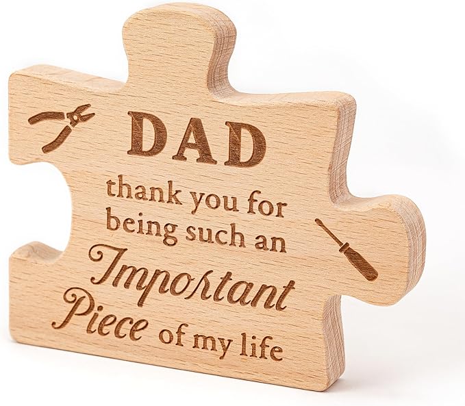 Sweet Father's Day Gift Idea: DIY Puzzle Block for Dad!