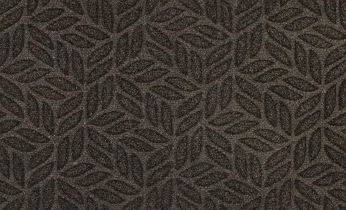 DUNE Leaves Dark Brown 45x75cm, innen und außen, waschbar