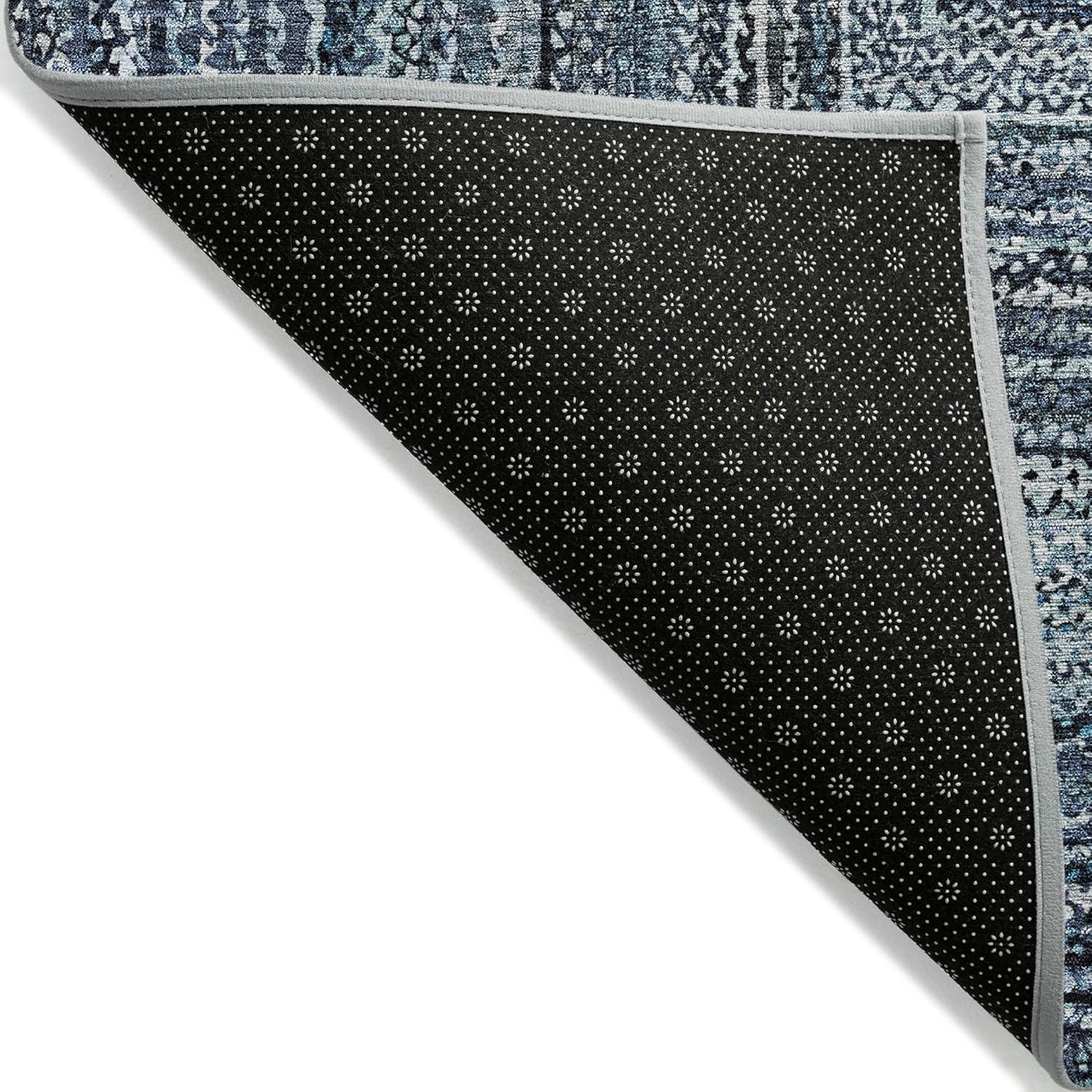 Addison Rugs Chantille ACN1725 Blue 1'8" x 2'6" Indoor/Outdoor, Machine Washable, Easy Clean, Non Shedding, Bedroom, Living Room, Dining Room, Kitchen, Patio Rug