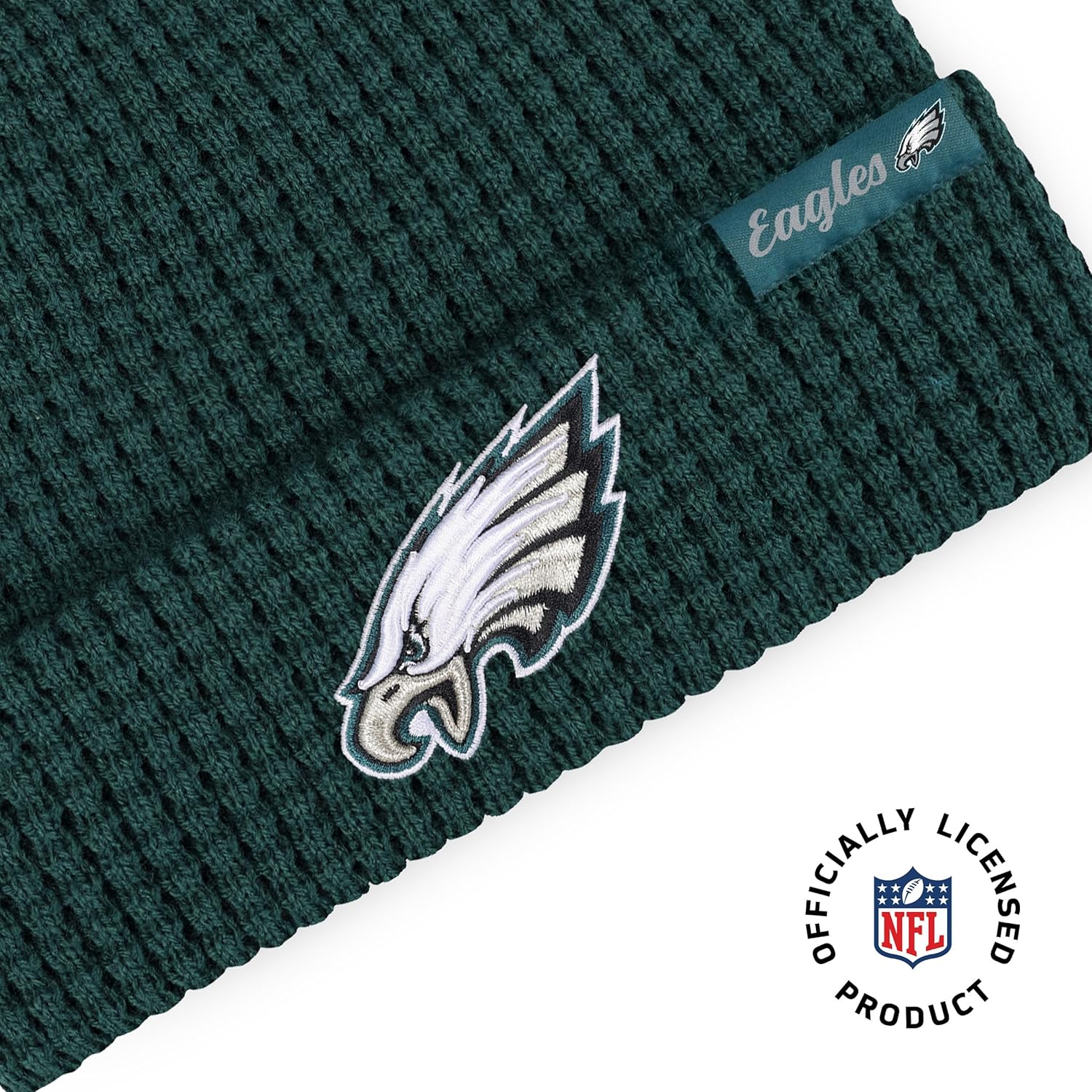 FOCO NFL Unisex-Adult NFL Team Primary Logo Waffle Beanie Hat