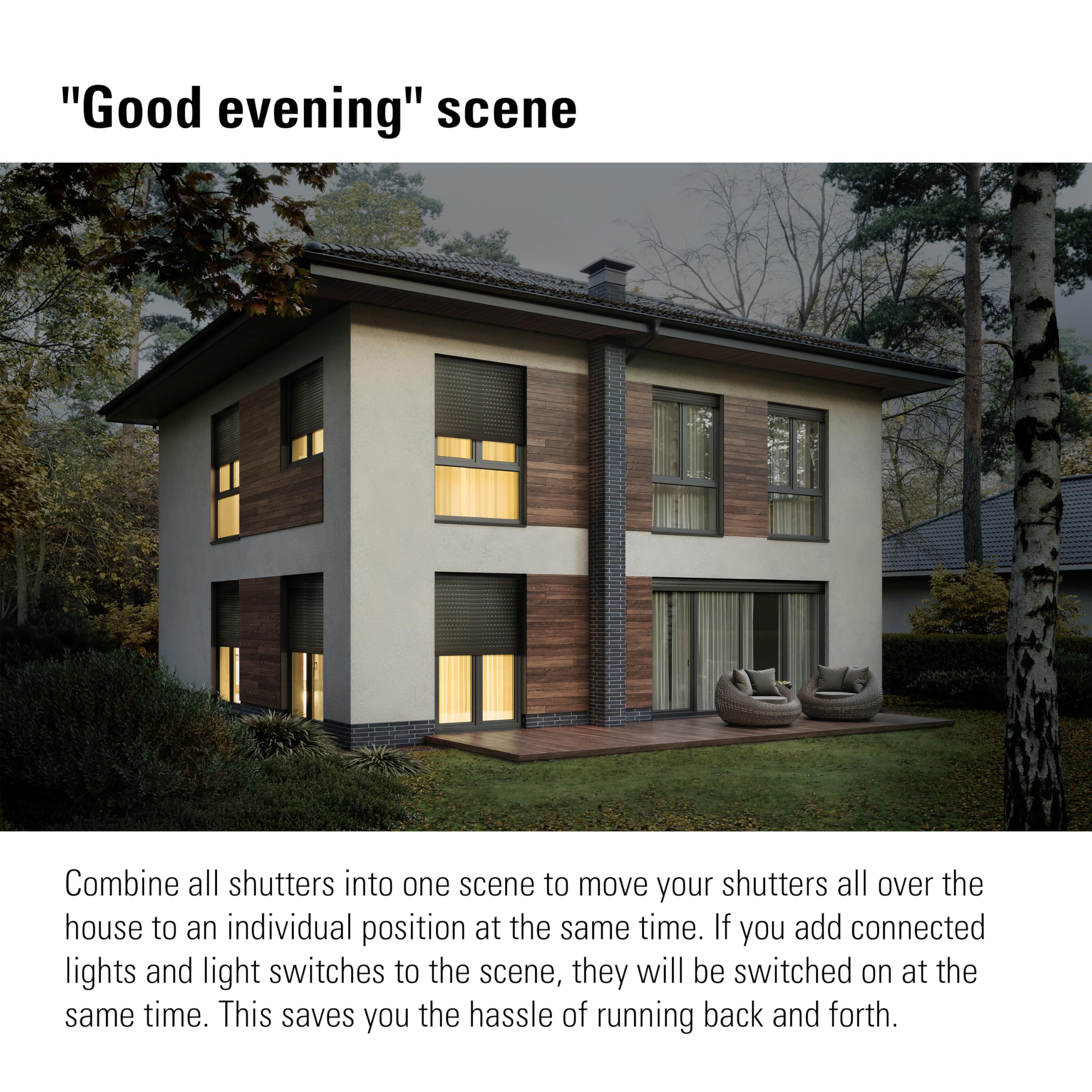 Eve Shutter Switch (Matter) – Regolatore intelligente per tapparelle, per l'app Casa di Apple/Alexa/Google Home/SmartThings/Home Assistant; Thread, richiede un Thread Border Router e un conduttore