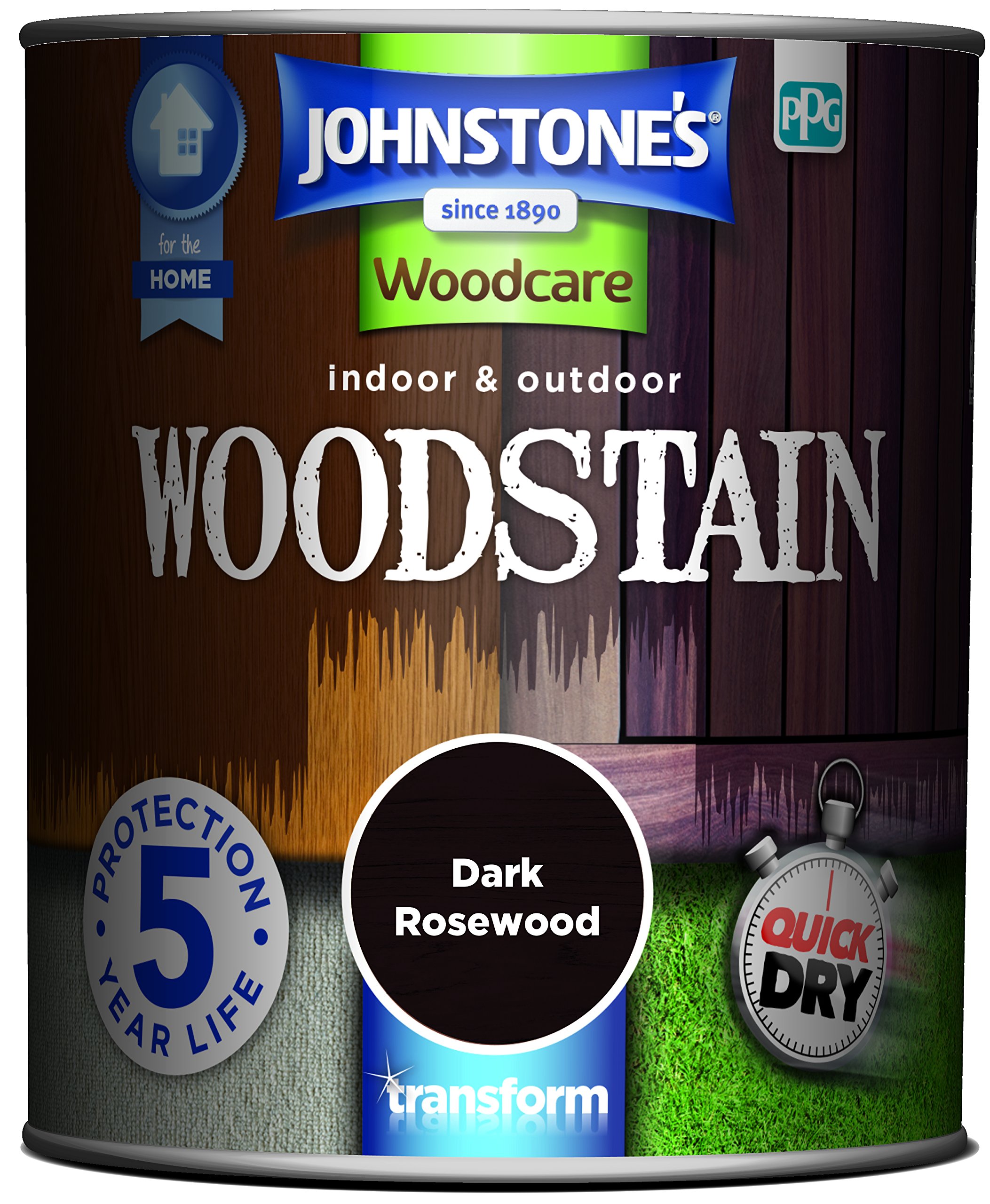 Johnstone's Interior Wood Stain - Dark Rosewood - 750ml