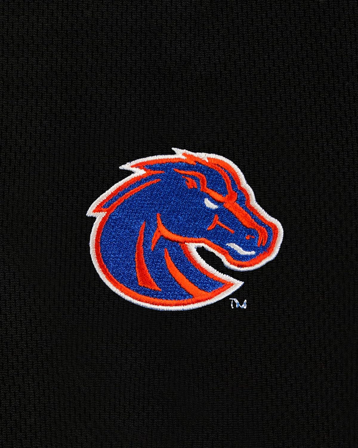 Vantage Apparel Men's Standard Collegiate Micro Mesh Performance Black 1/4 Zip Pullover - Image 5