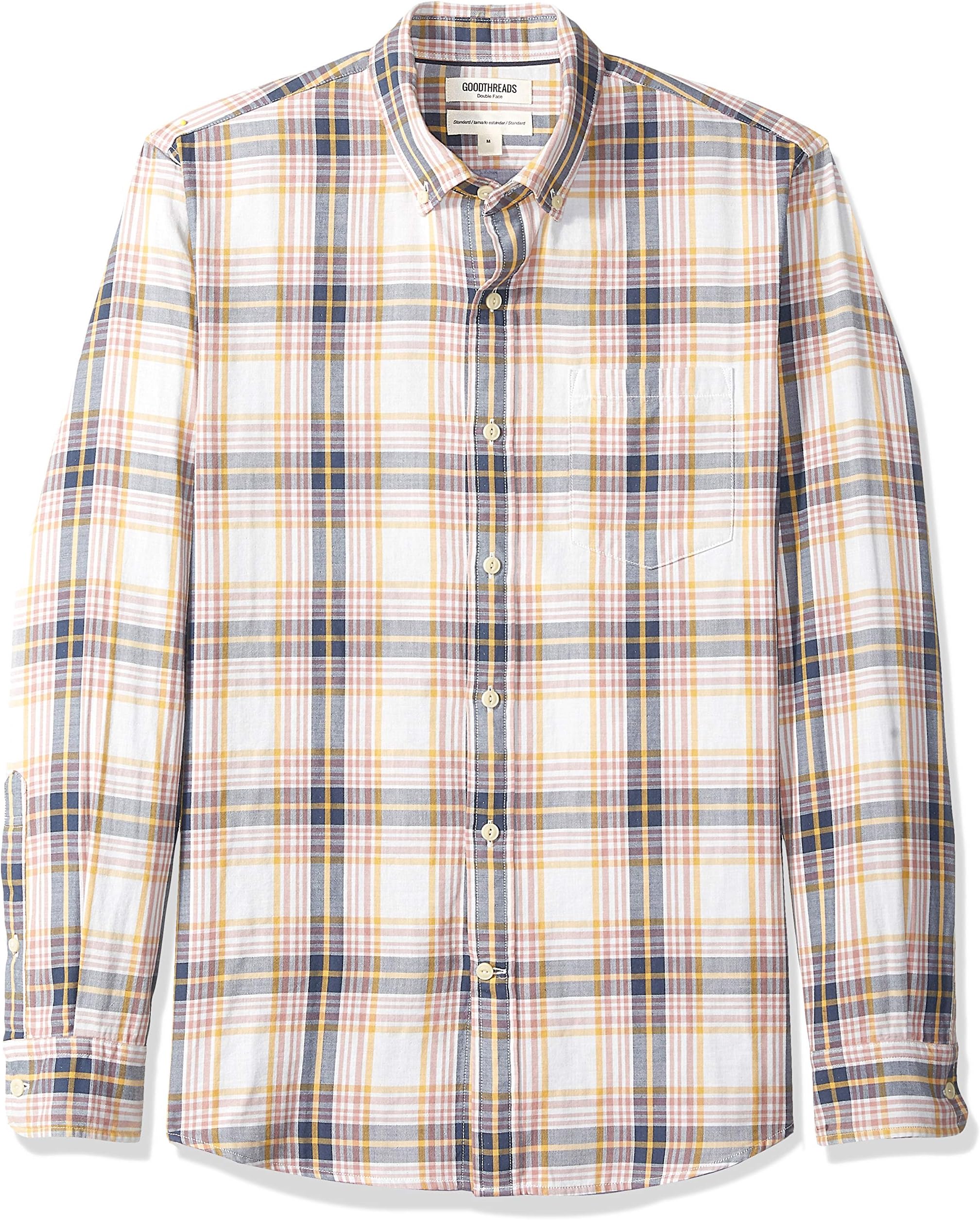 Goodthreads Men's Standard-Fit Long-Sleeve Doubleface Shirt