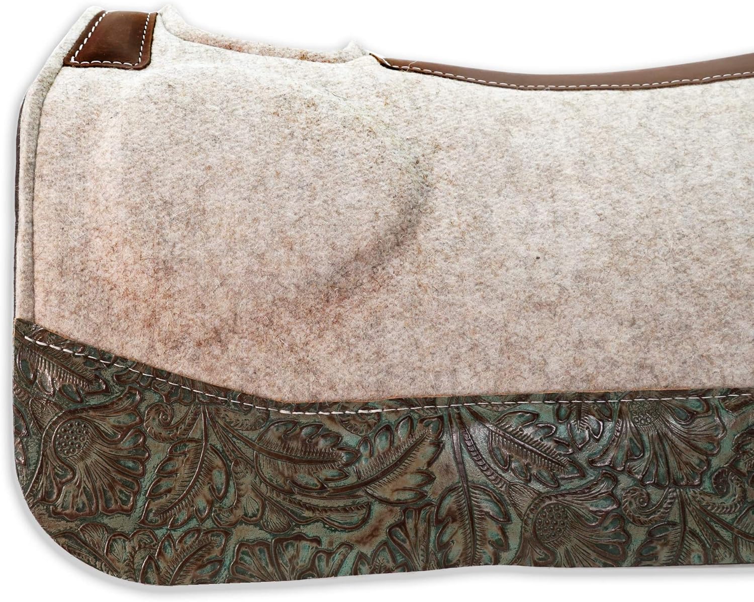 Southwestern Equine OrthoRide Made in USA Premium All Wool Build up, Saddle Pad Western, Classic Contour Saddle Pad, Ortho Pad Horse Saddle Pad, Saddle Blanket, 30x30 & 31x32