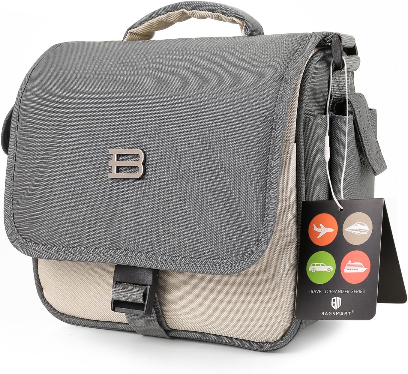 BAGSMART Digital SLR/DSLR Compact Camera Shoulder Bag, Travel SLR Gadget Bag, Beige