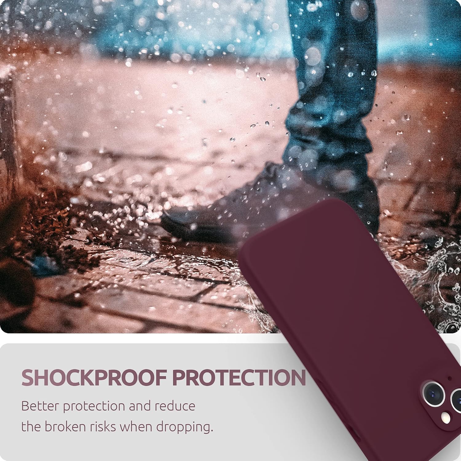 سورفي جراب حماية متوافق مع ايفون 13 مع واقي شاشة، جراب موبايل ... - view 7