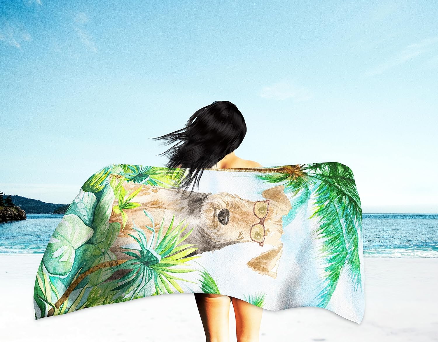 Caroline's Treasures CK2994TWL3060 Airedale Terrier Premium Beach Towel Oversized Towel Beach Blanket, Pool, Beach Essentials, Yoga, Premium Bath Towel, Quick Dry Plush