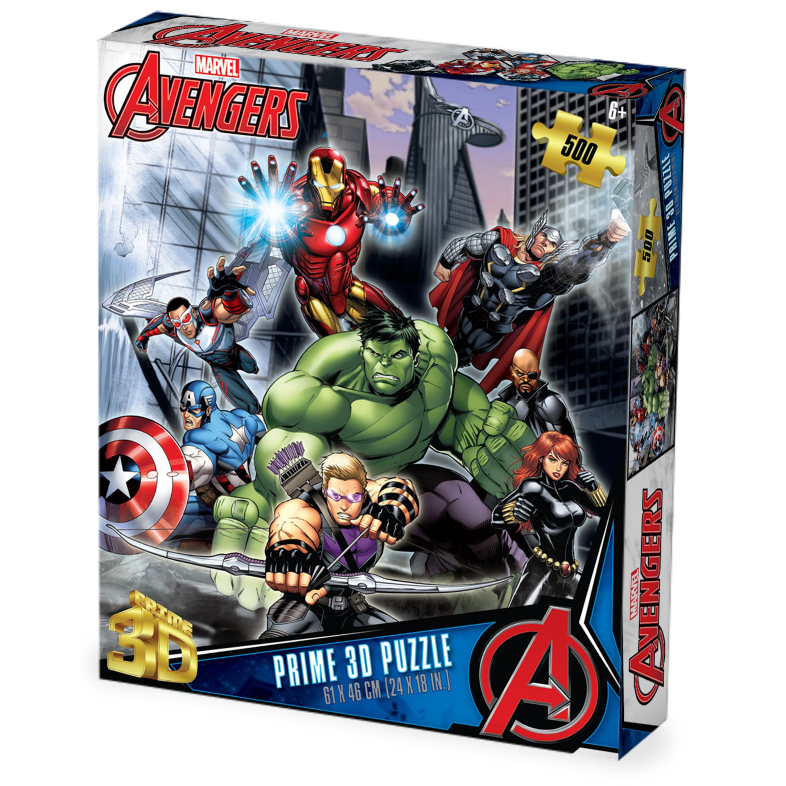Amazon.com: PRIME 3D Marvel The Avengers Collectible, 500-Piece 3D