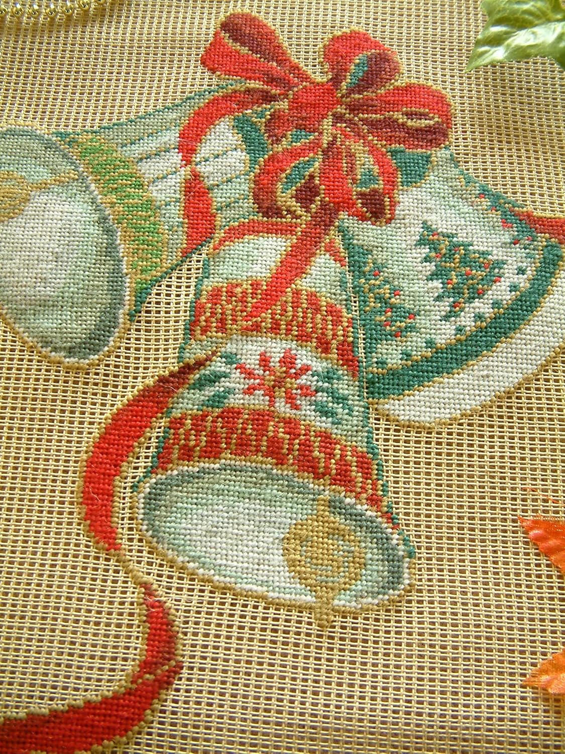 French Country Blue Morning Glory Hummingbirds Needlepoint Canvas Preworked