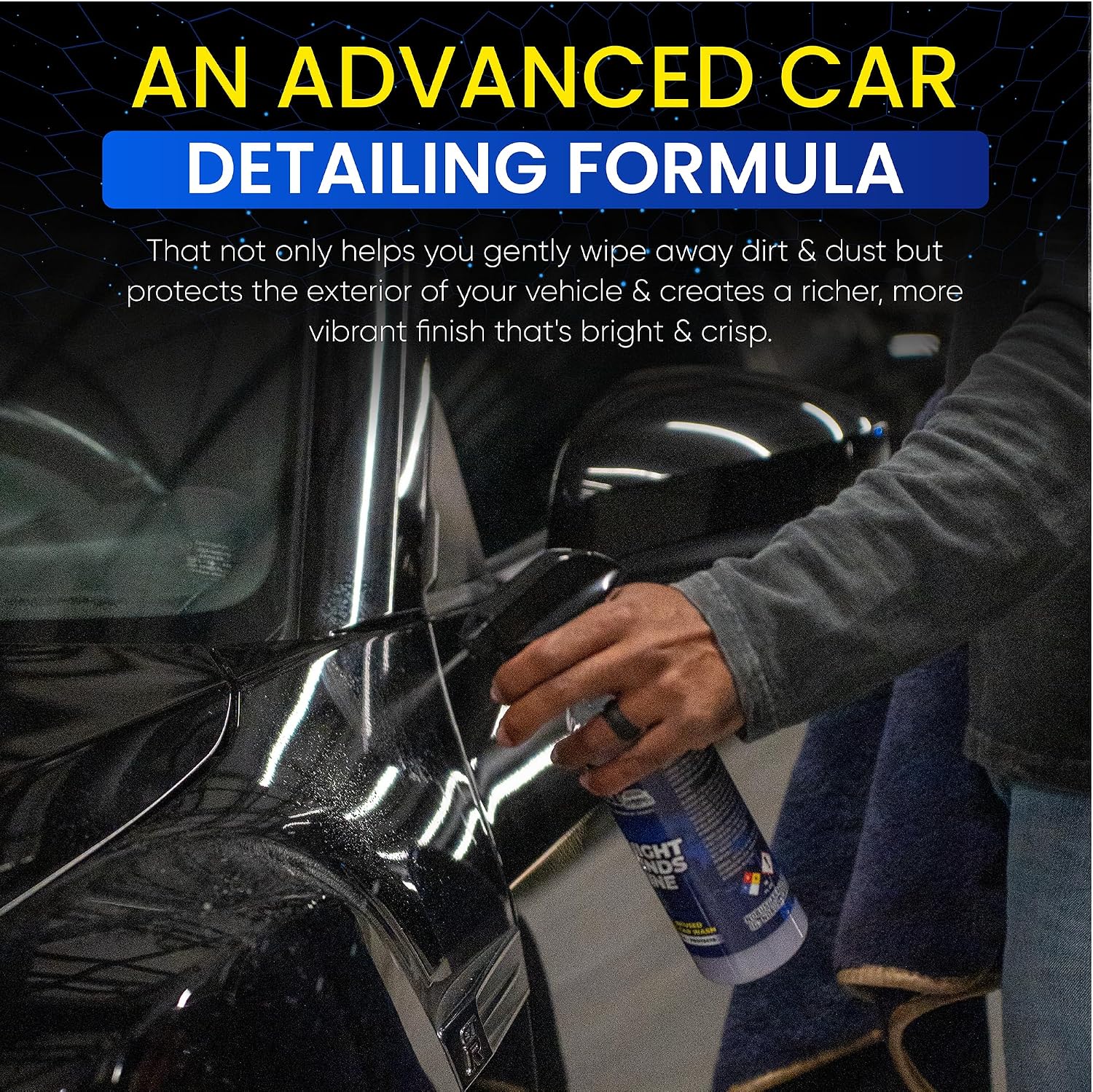Nobu’s Garage Ceramic Car Detail Spray for Professional Auto Detailing, 16 oz Bottle, Quick Spray-On Detailer and Maintenance Coating, Waterless Wash for Paint, Glass, Chrome, and Plastic (16, Liquid)