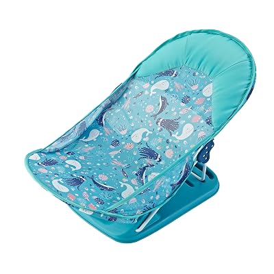 Kids Station Newborn Baby Bather | Bath Chair for Newborns and Infants 0-12 Months | Foldable | 3 Position Adjustable Ch