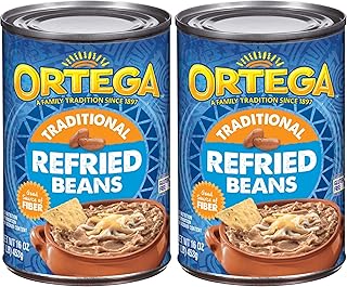 Ortega Refried Beans, Traditional, 16 oz (Pack of 2)