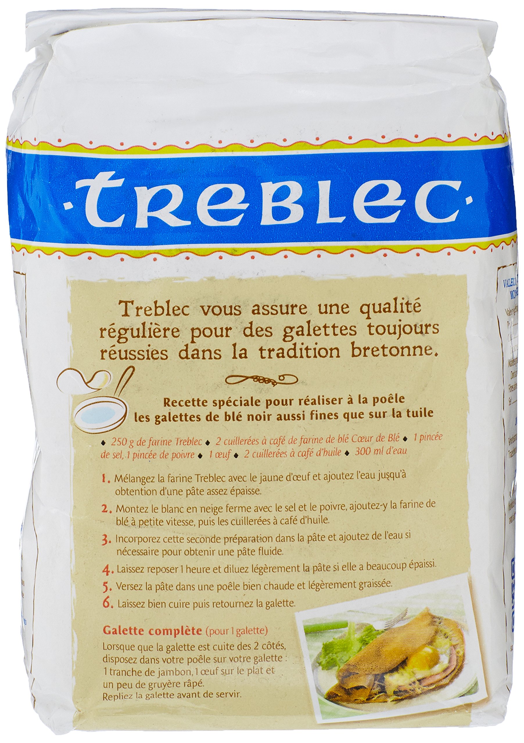 Treblec Harina de trigo sarraceno, 1 kg, 5 piezas