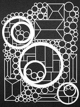 9"x12" Doodle It Geometric Landscape Stencil by Maria McGuire