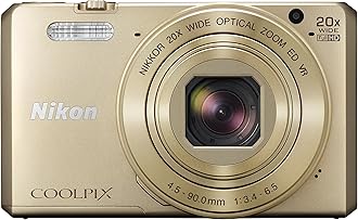 Nikon COOLPIX S7000 Digital Camera (Gold) - International Version (No Warranty)