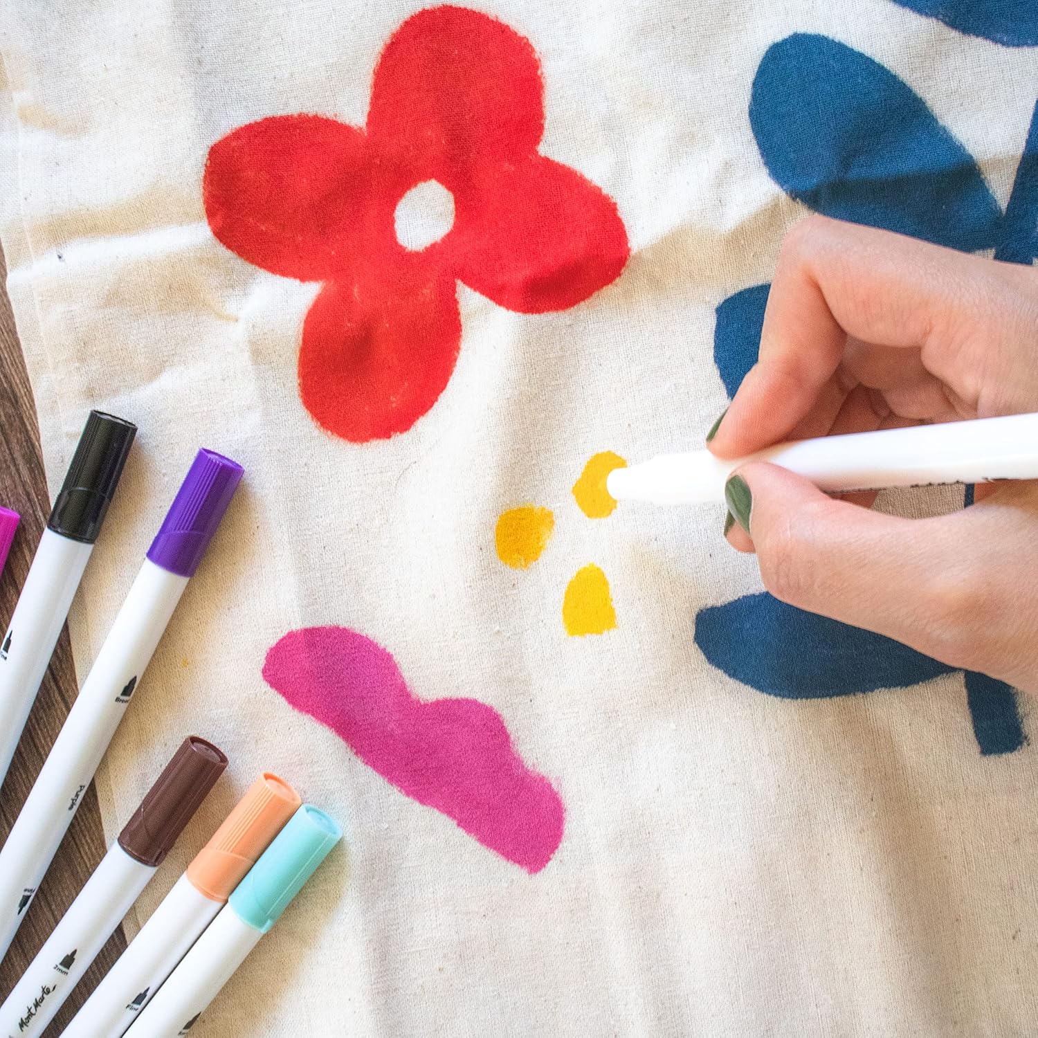 Signature 12pc Dual Tip Fabric Markers by RM