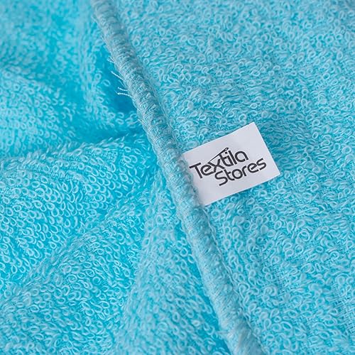 Miniatura 7 de Paquete de 10 paños de rizo de 12 x 12 pulgadas, suaves y absorbentes, perfectos para baño, cara, manos, cocina, spa, hotel, gimnasio y uso