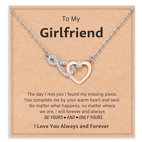 Shonyin Everlasting Heart Necklace for Women Girls Mother (Bonus) Daughter