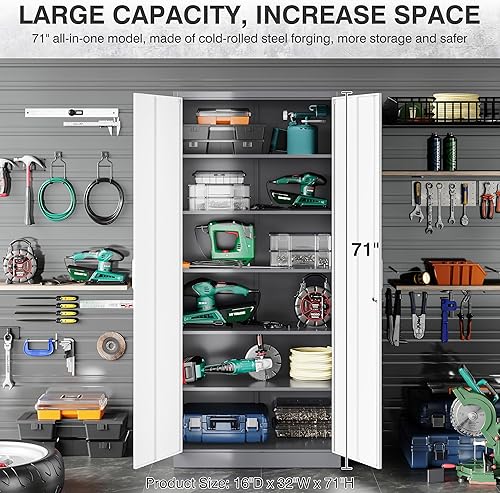 Miniatura 114 de SISESOL Armario de almacenamiento con puertas y estantes de vidrio, armario de despensa de cocina independiente para el hogar, oficina, baño Negro