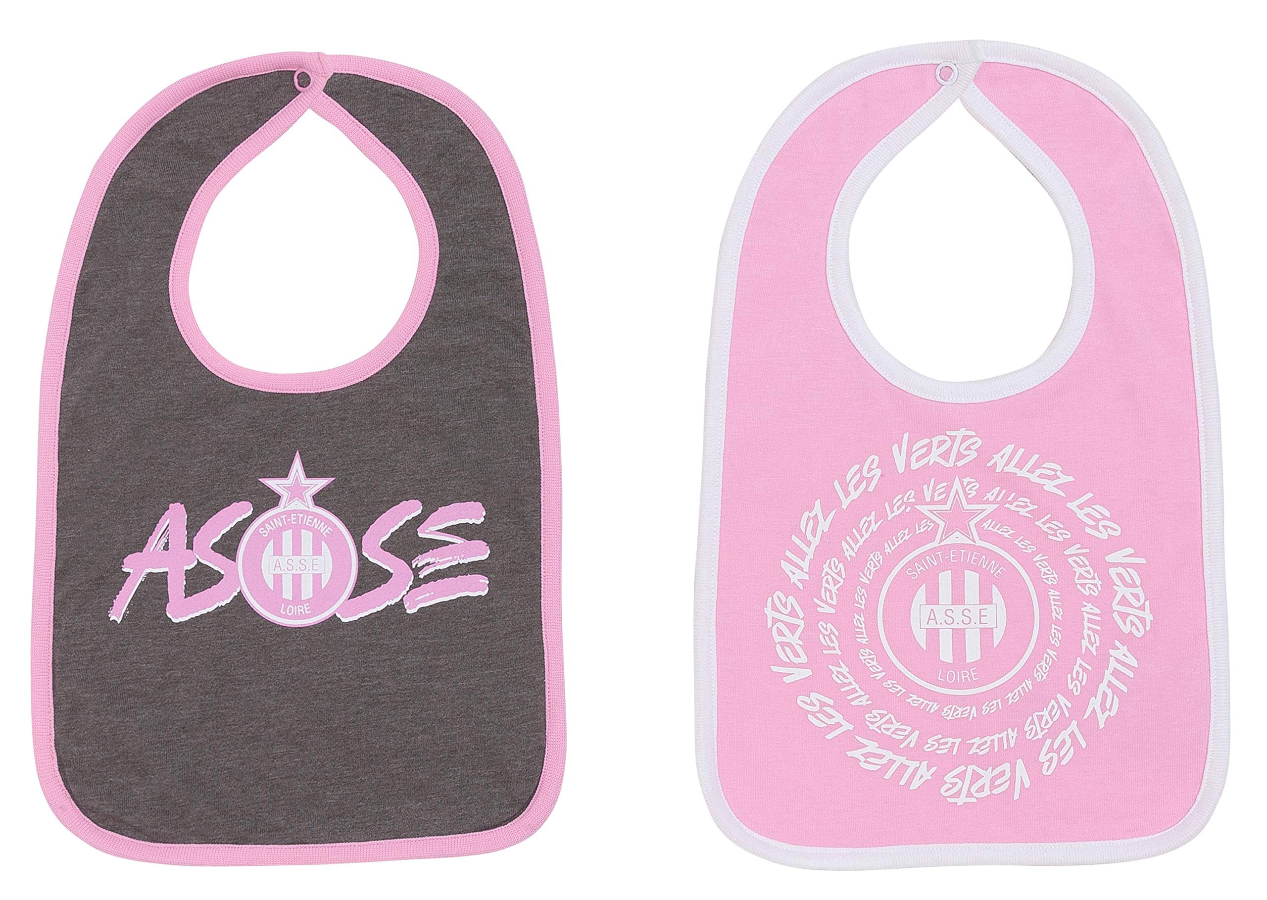 2 x Bavoir ASSE - Collection Officielle Taille bébé Fille