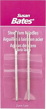 Susan Bates Steel Yarn Needles 2.75", Size 13 2/Pkg