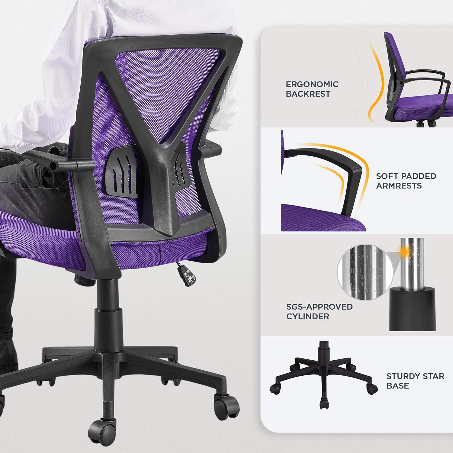 Image showing adjustable seat height and reclining function