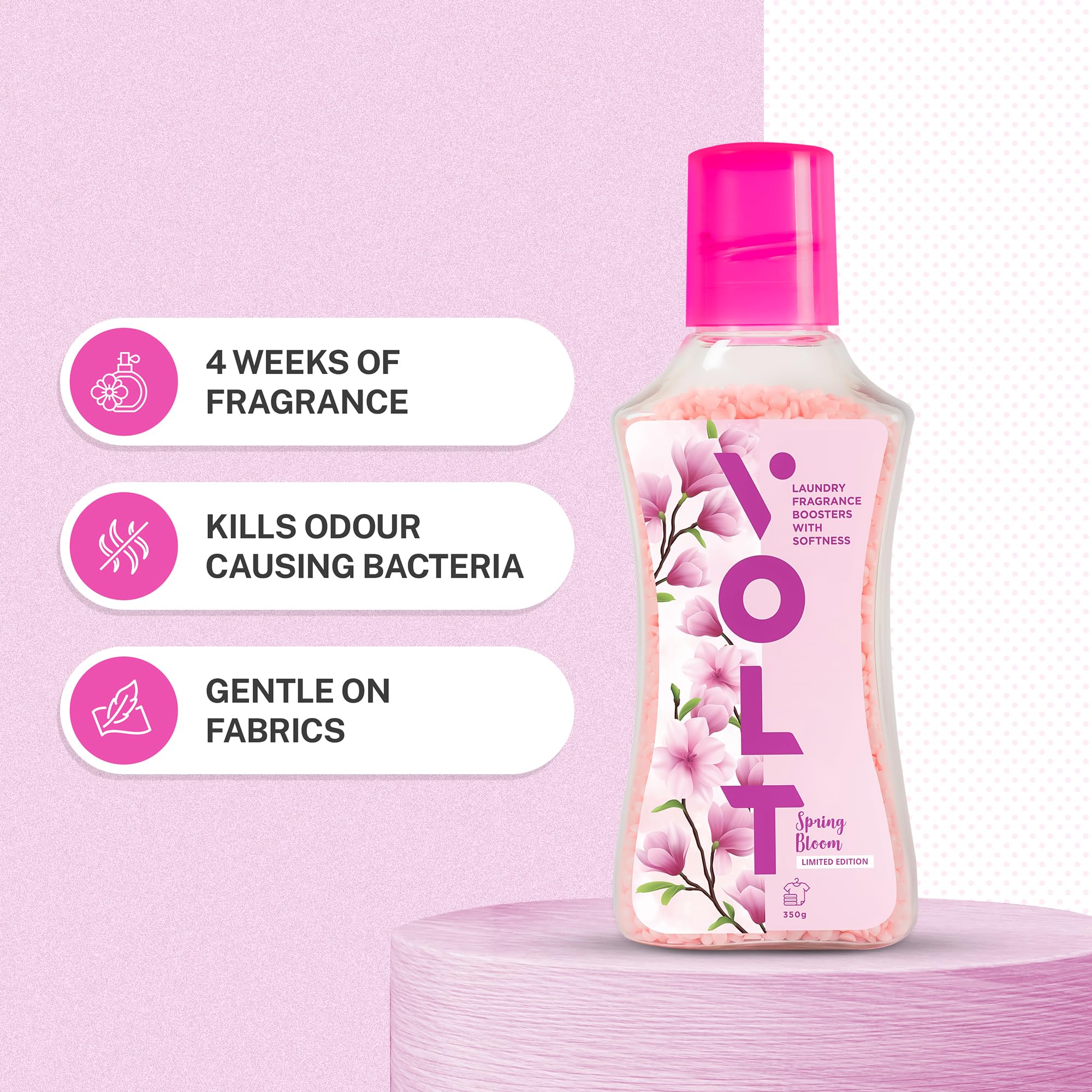Volt Home Laundry Fragrance Booster Scent Beads Limited Edition - 350 Grams (Spring Bloom Fragrance) - Image 2 thumbnail