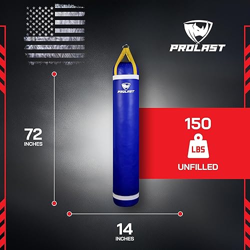 Miniatura 4 de Saco de boxeo pesado sin relleno de 6 pies sin relleno para boxeo, artes marciales mixtas, muay thai y kickboxing para los mejores entrenamientos de