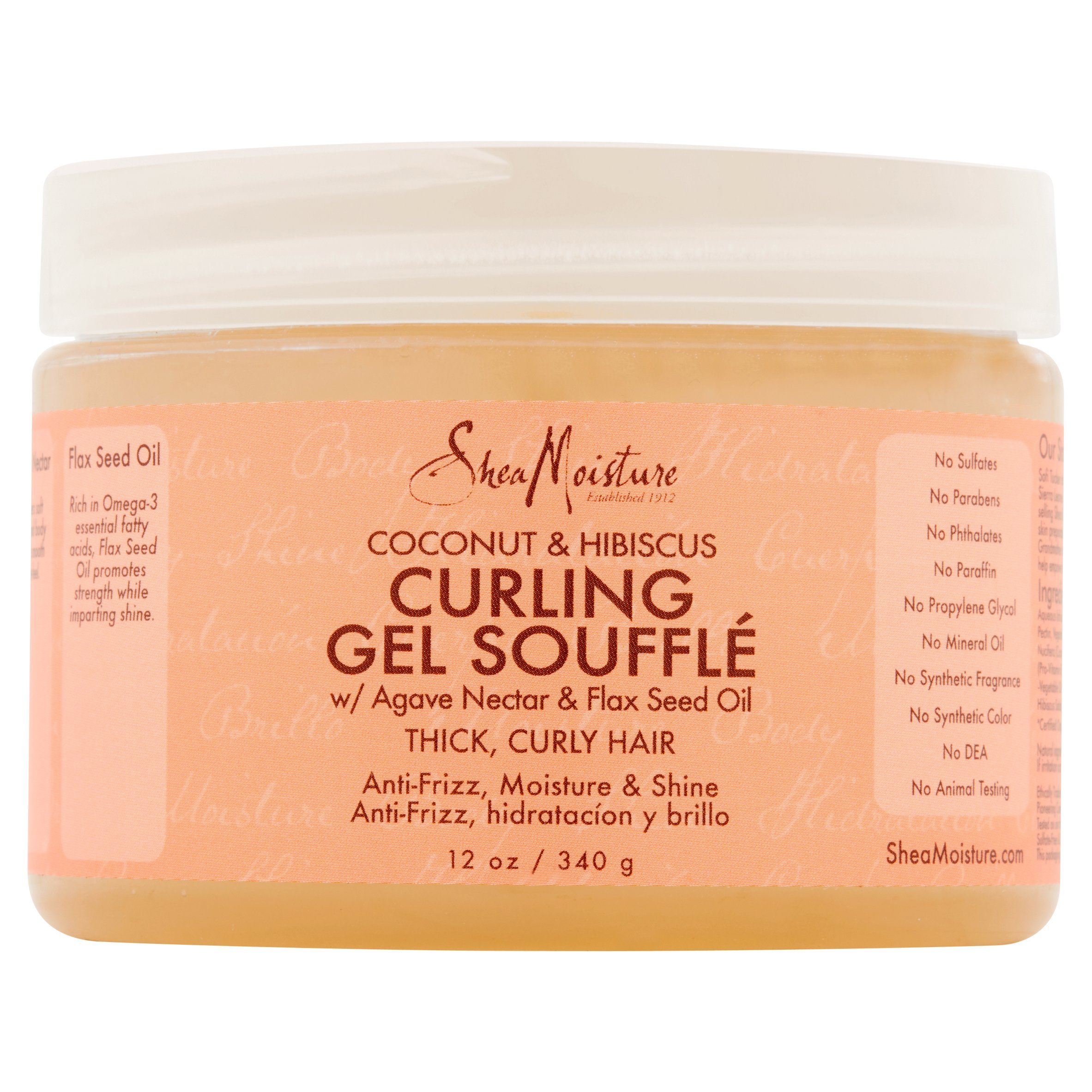Shea Moisture Curling Gel Souffle, With Coconut And Hibiscus - 12 Oz [Badartikel]