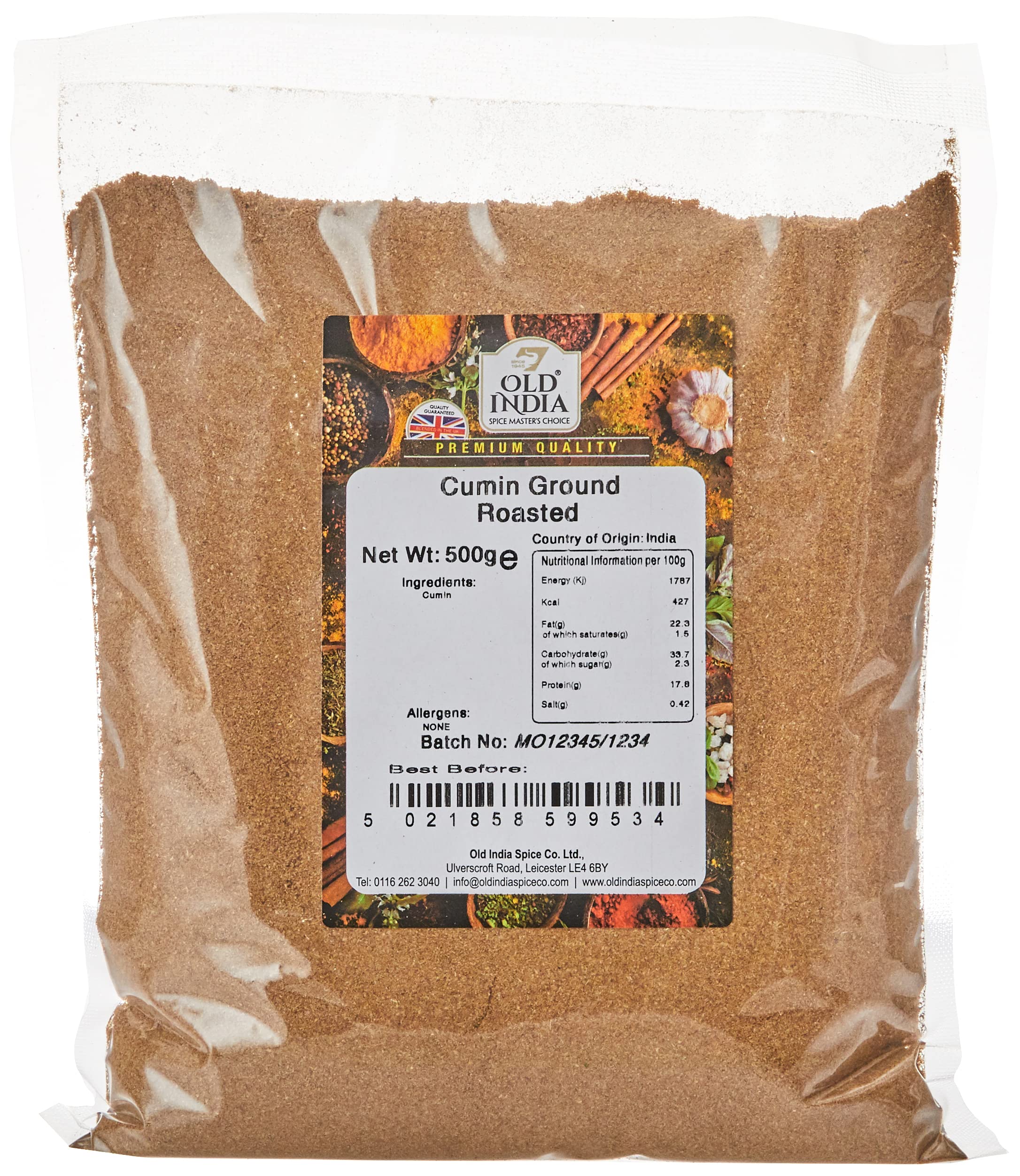 Old India Cumin Ground Roasted 500g