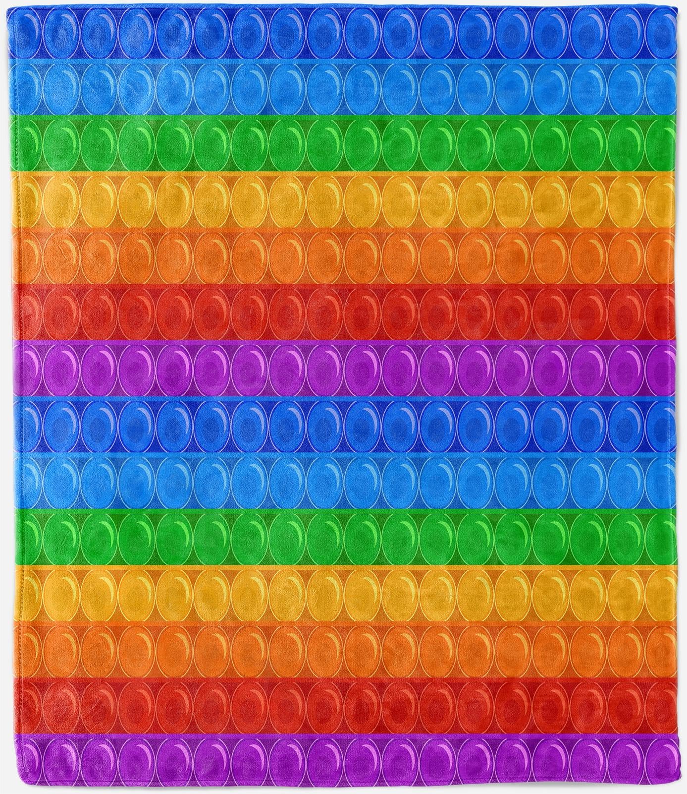 Couverture décorative pour enfants et adultes | Idée cadeau plaid rainbow