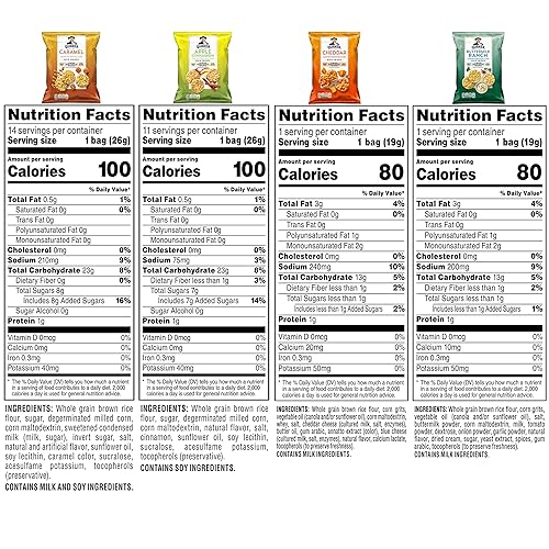 Miniatura 8 de Quaker - Patatas fritas de arroz, sin gluten, 3 sabores, porción única, 19 g (paquete de 30), paquete variado salado, 570 g