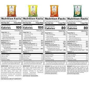 Quaker Rice Crisps, Gluten Free, 4 Flavor Sweet and Savory Variety Mix, Single Serve, 30 count