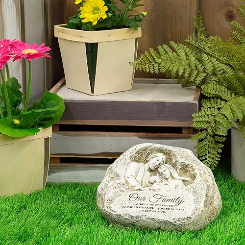 Miniatura 2 de Joseph's Studio by Roman Inc., Jardín familiar Sagrado, colección de jardín, estatua religiosa, Sagrada familia, Memorial, ángel, santo patrón,