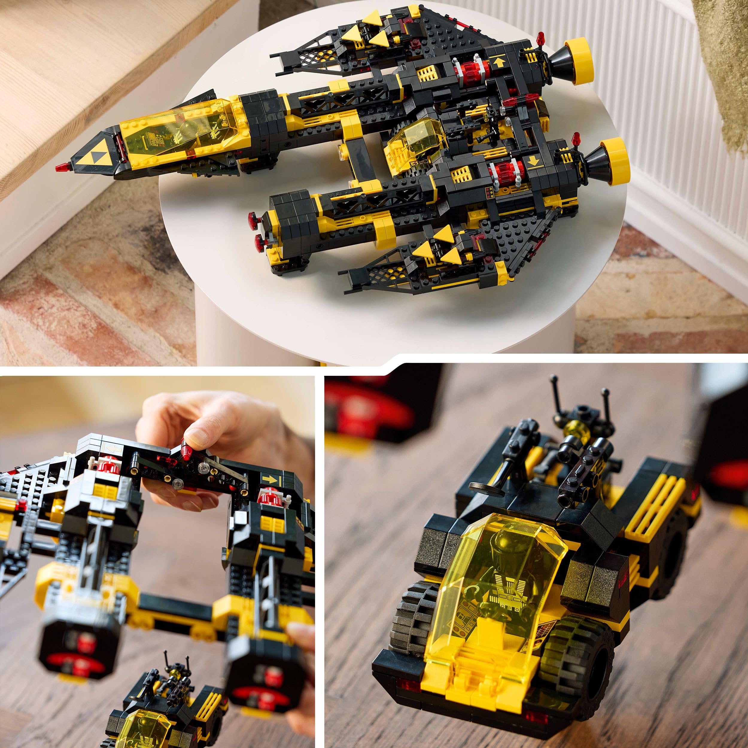 LEGO Icons Blacktron Renegade, Kit Modellismo per Adulti da Costruire, Astronave Asimmetrica Vintage con Design Modulare, Capsula, Rover e 3 Minifigure, Idea Regalo Uomo o Donna da Collezione 10355
