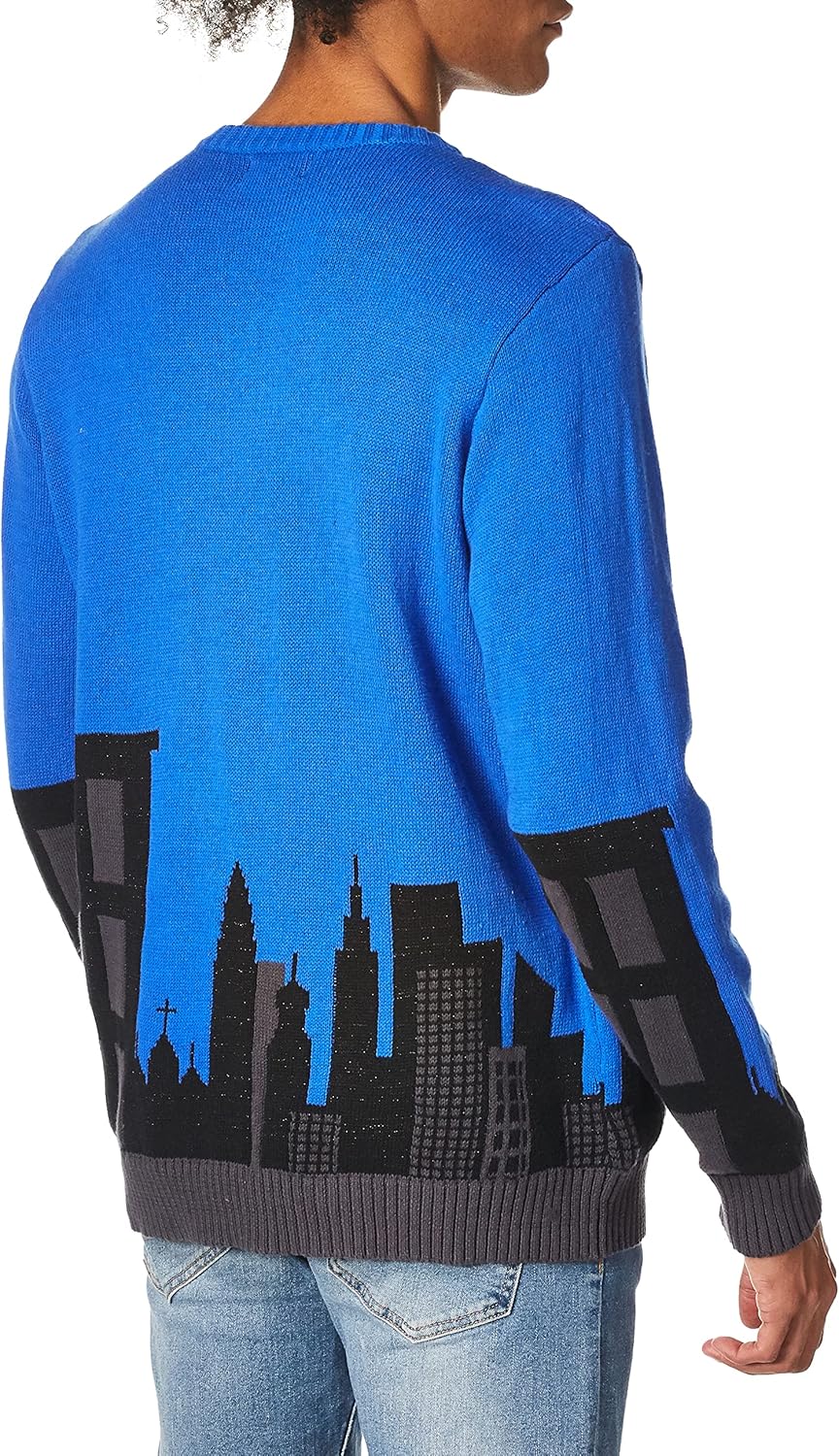 Blizzard Bay Mens Men's Ugly Christmas Light Up Sweater, Navy, Small US - Image 3