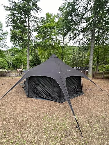 Kanggogo ワンポールテント　8〜10人用 Amazon.co.jp: Kanggogo ベルテント 5m 大きいワンポールテント グラン
