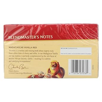 Celestial Seasonings Madagascar Vanilla Rooibos African Red Herbal Tea, 20 ct