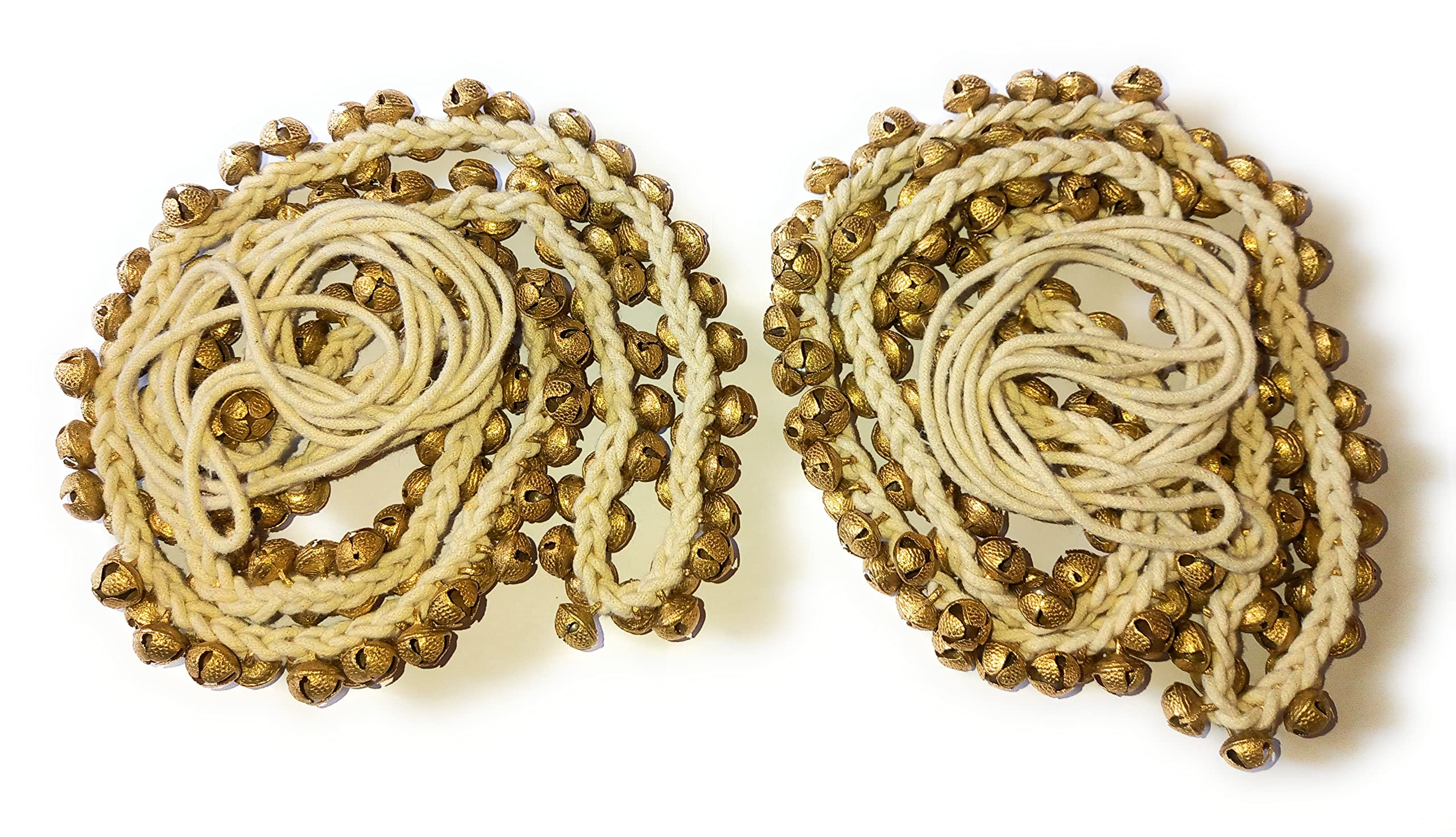 Sinha Ghungroo Rope Binding (150+150) Bells Pair With White Cotton Cord special-image-44