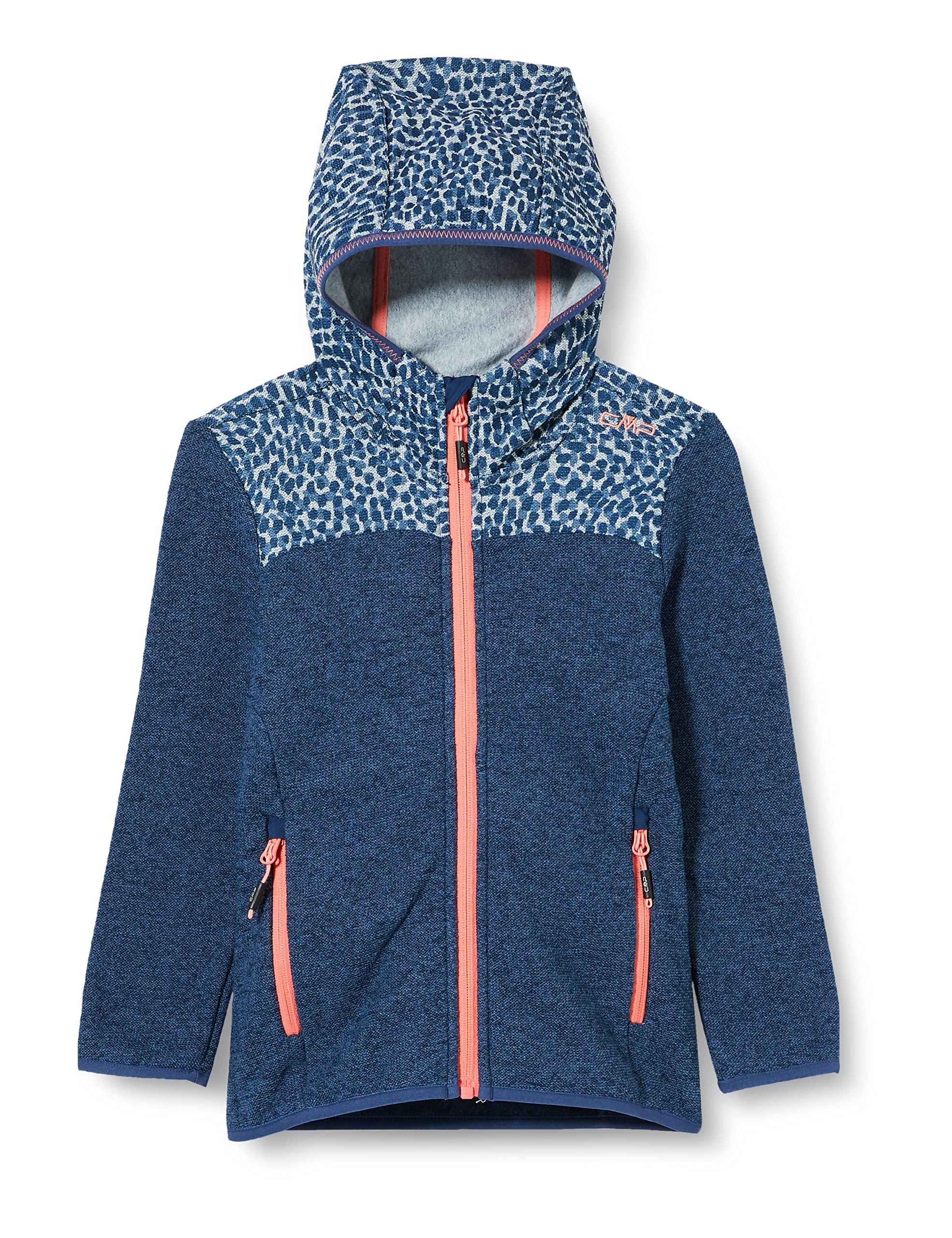 Giacca Invernale Bambino CMP Giacca Da Bambina In Pile Knit Tech Con Cappuccio Fisso Cmp Feel Warm - 7