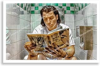 Bathroom Break // Vega Pulp Toilet Fiction Quentin Tarantino Samuel L. Jackson 11"x17"