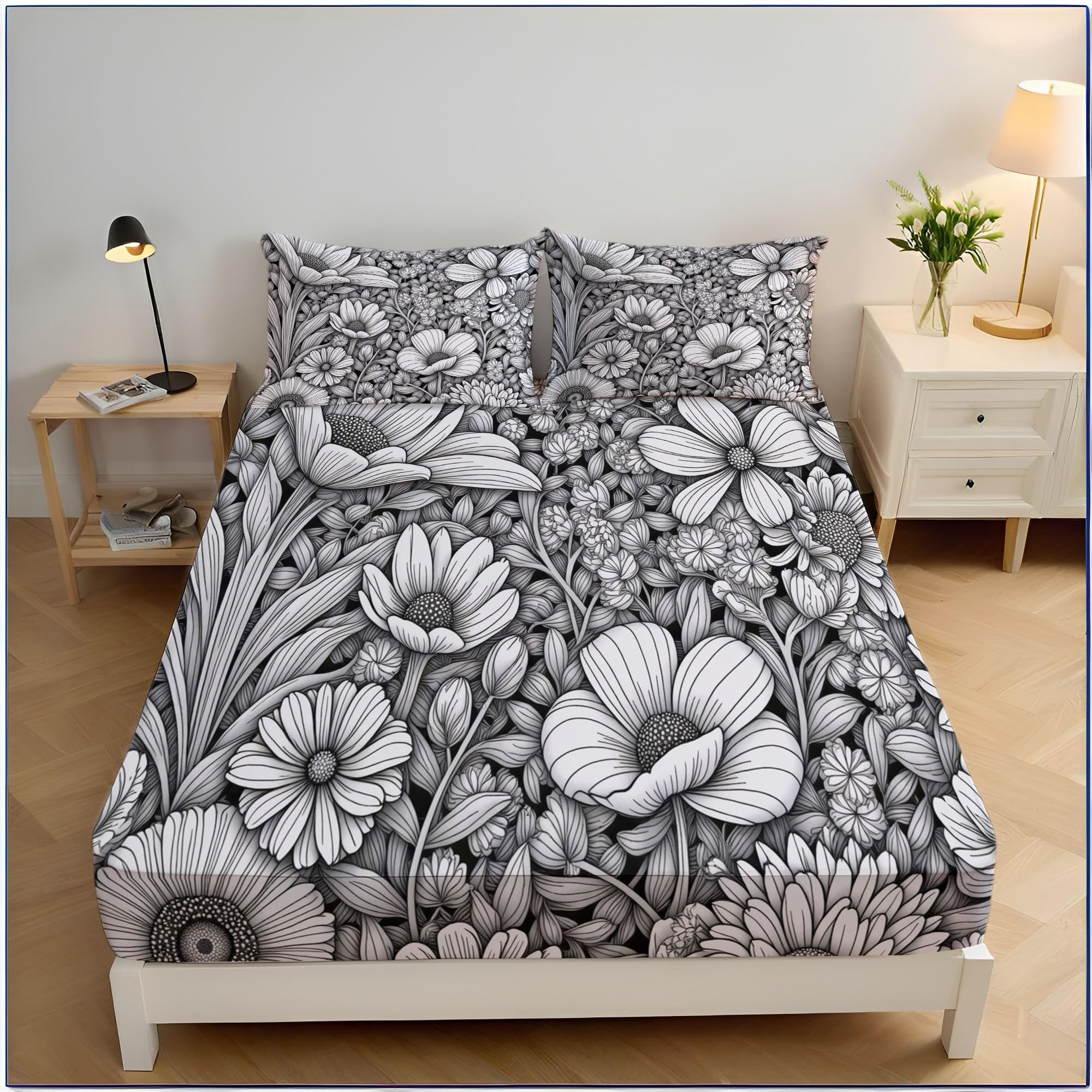 Drap housse 200x200 bonnet 30 cm lavable grand matelas deux places
