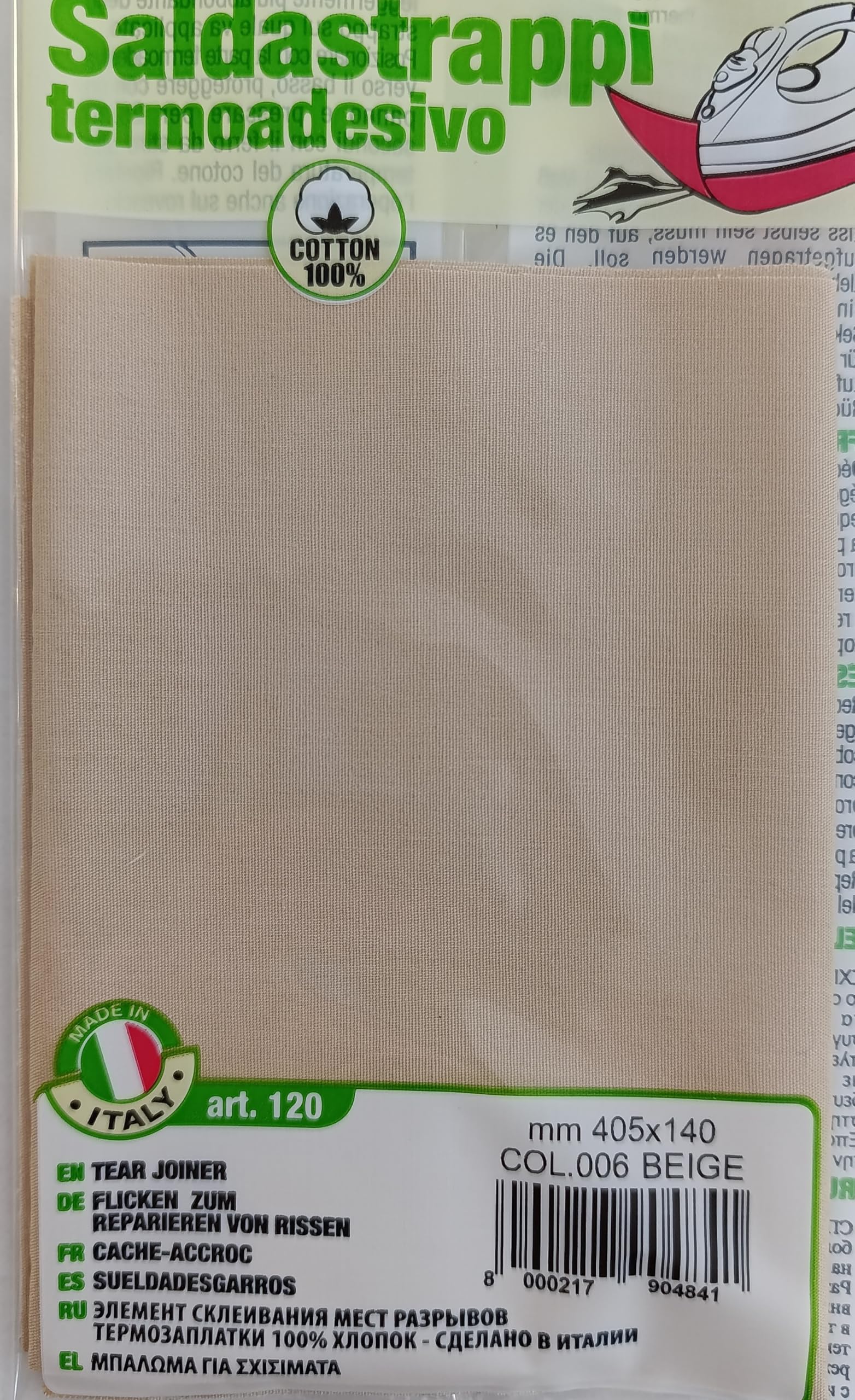 Saldastrappi Termoadesivo Marbet 40x15cm - Per Jeans, Cotone, Nero, Rammendo - Foto 10