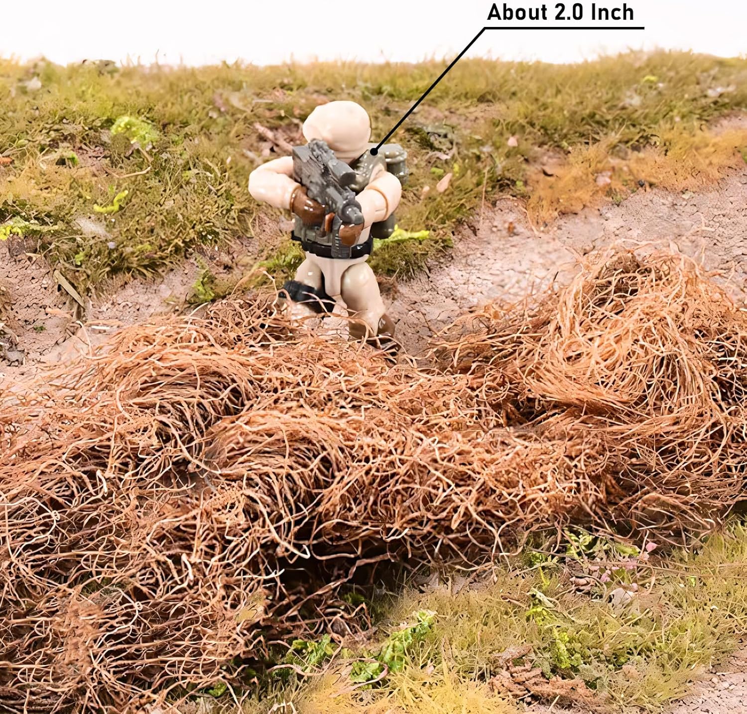 Warmtree Simulation Grass Miniature Static Grass Model Grass Diorama Supplies Artificial Grass for Diorama Materials Train Landscape Railroad Scenery Sand Military Layout Model