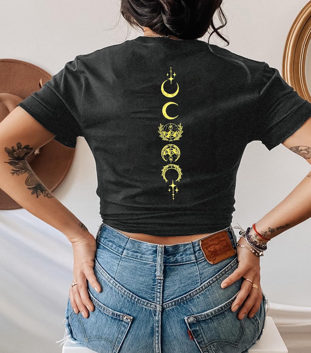 Acotar Velaris Shirt Women City of Starlight Shirt Vintage Stars Graphic Tee Funny Letter Printed Short Sleeve Tops - Image 2